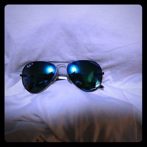 Ray Ban chromance, gun metal frames. Never worn